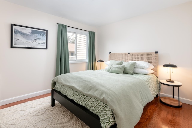 bedroom featuring hardwood / wood-style floors