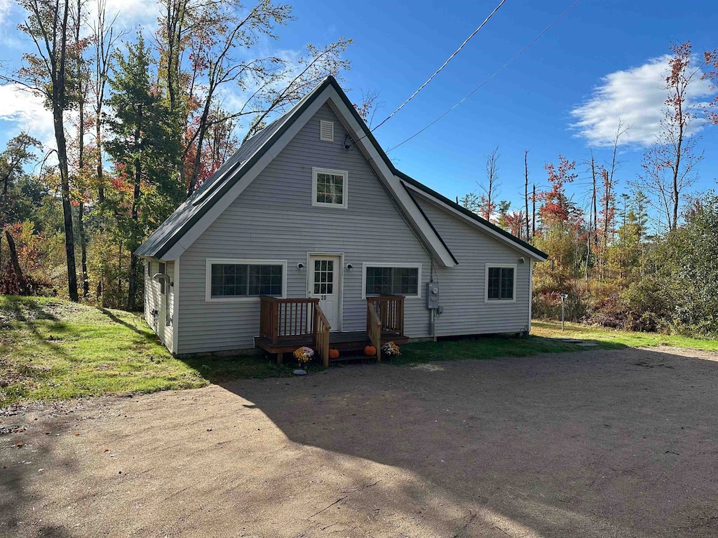 view of rear view of property