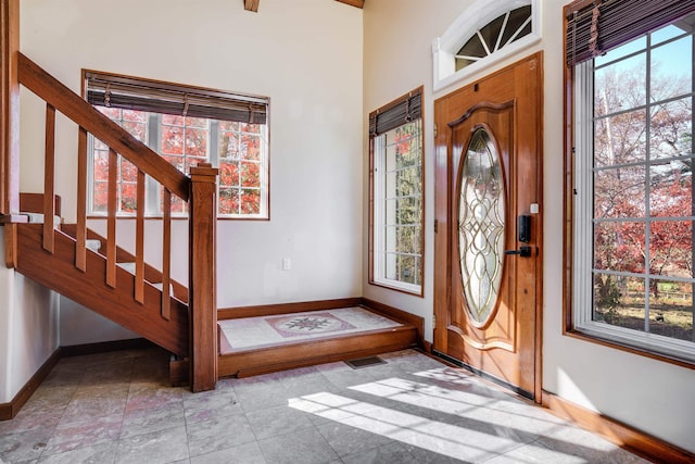 entryway featuring plenty of natural light