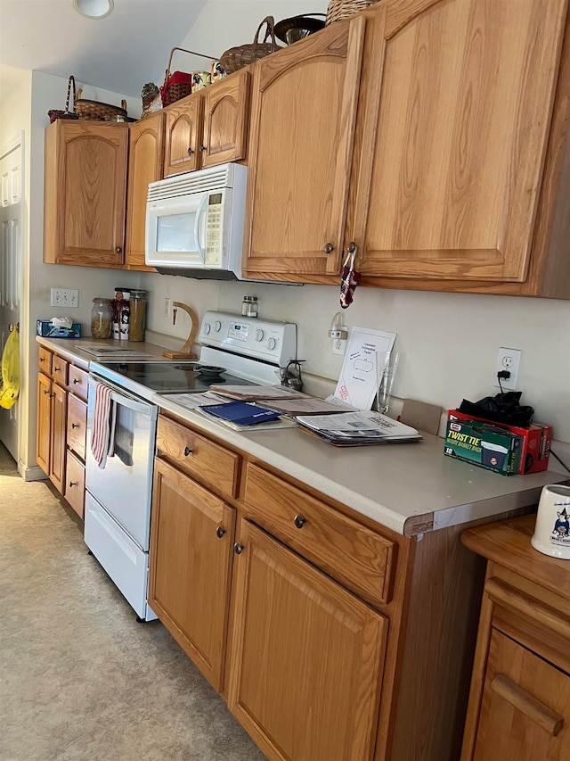 kitchen featuring white appliances