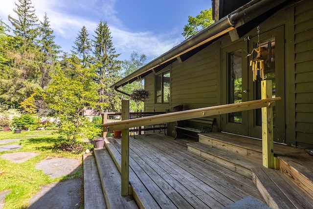 11 Founders Hill Rd, Winhall, VT 05340 - view of wooden terrace