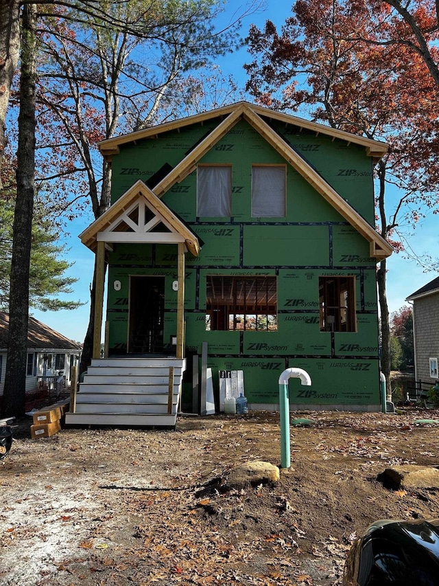 view of property under construction