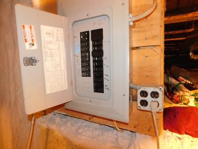 utility room featuring electric panel