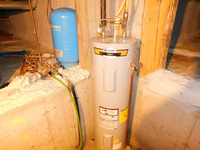 utilities featuring electric water heater