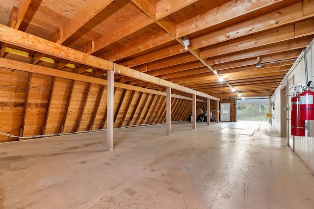 view of attic