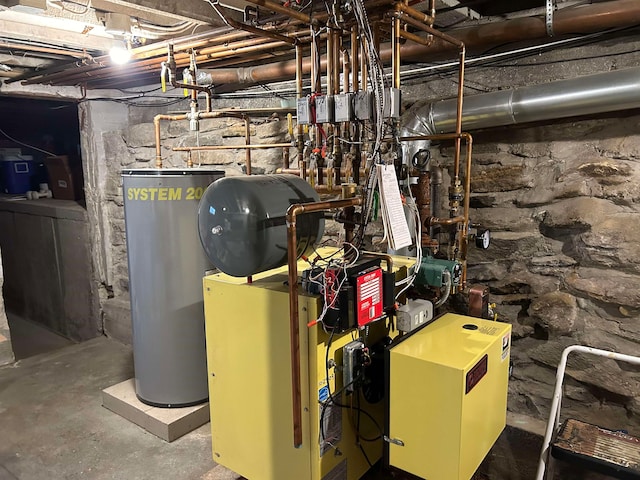 utilities featuring water heater and heating fuel