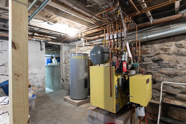 utilities featuring electric water heater