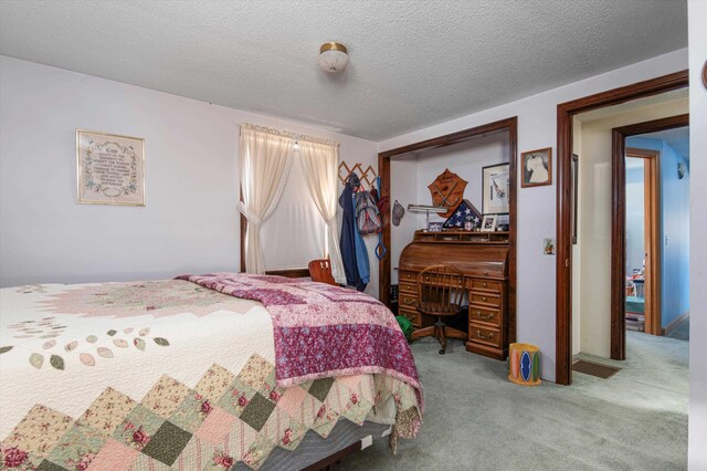 1319 Brandon Mountain Rd, Rochester, VT 05767 - carpeted bedroom with a textured ceiling
