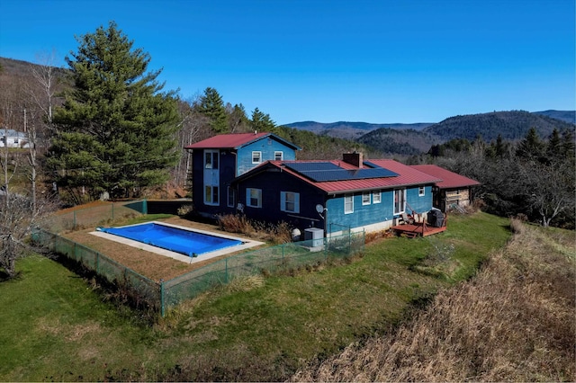 1319 Brandon Mountain Rd, Rochester, VT 05767 - view of pool featuring a deck with mountain view