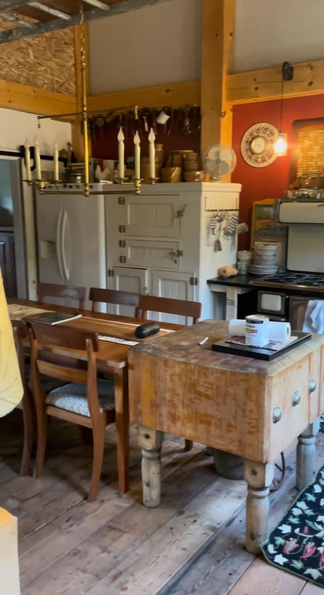 dining room featuring hardwood / wood-style flooring