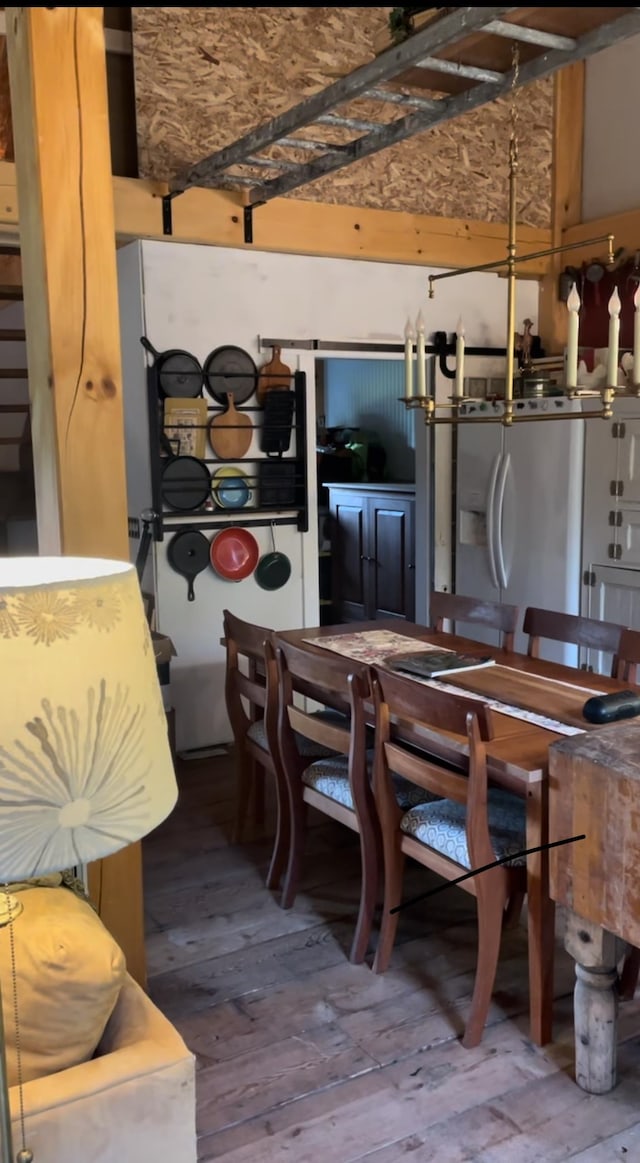 kitchen featuring wood-type flooring