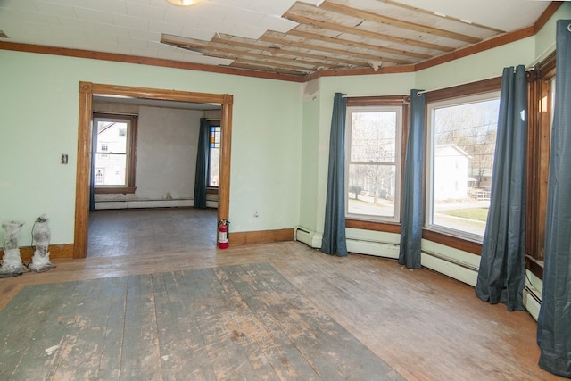43 Maple St, Orleans, VT 06860 - spare room with hardwood / wood-style flooring and baseboards
