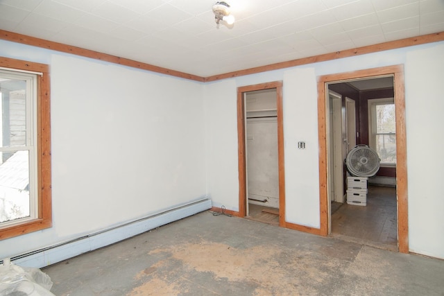 43 Maple St, Orleans, VT 06860 - unfurnished bedroom featuring a baseboard radiator
