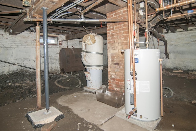 43 Maple St, Orleans, VT 06860 - basement with water heater and oil tank