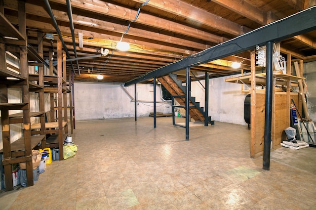 view of basement