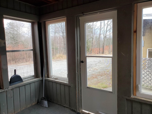 doorway to outside with plenty of natural light