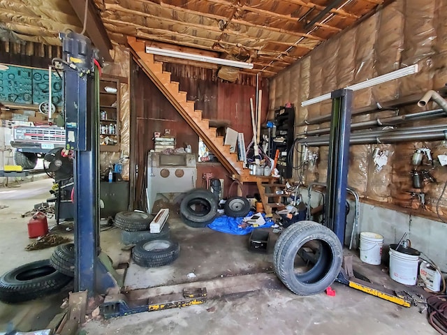 view of storage room