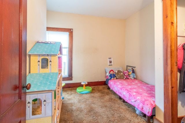 bedroom with carpet flooring