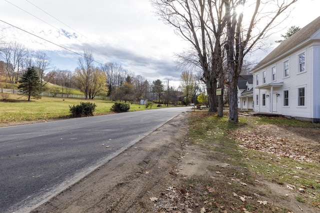 view of road