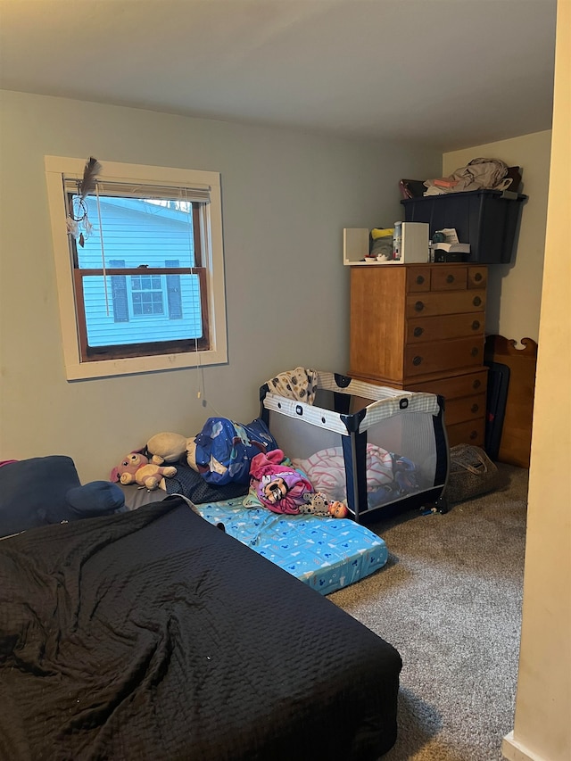 bedroom with carpet floors