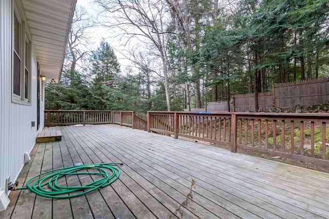 view of wooden terrace