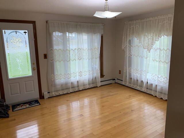 entrance foyer featuring light hardwood / wood-style floors