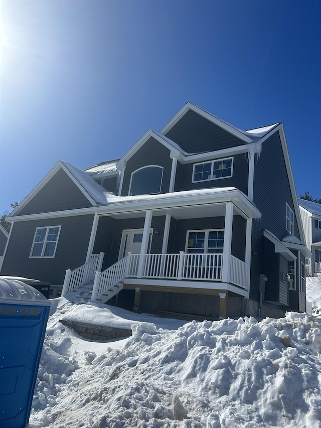 view of front of house with a porch