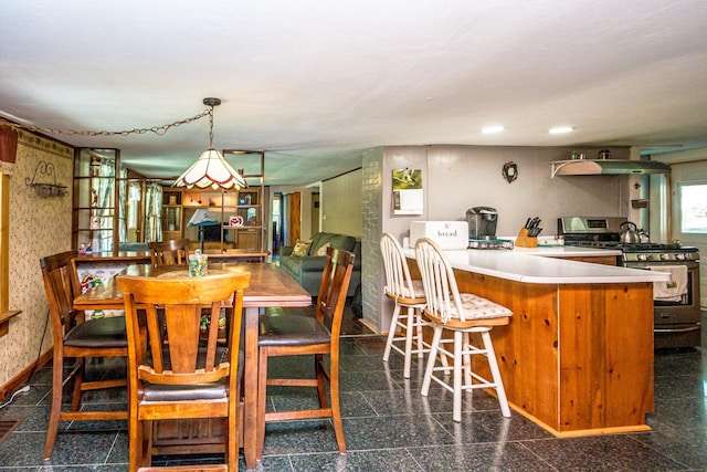 view of dining room