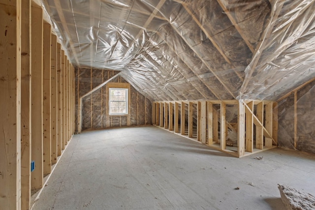 view of attic