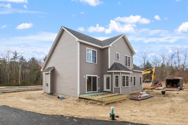 view of rear view of property