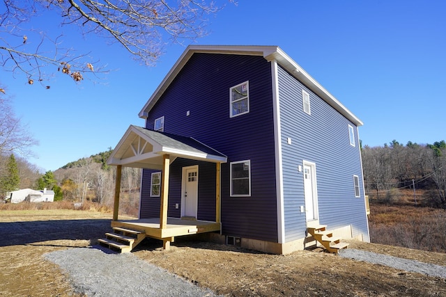 view of front of home