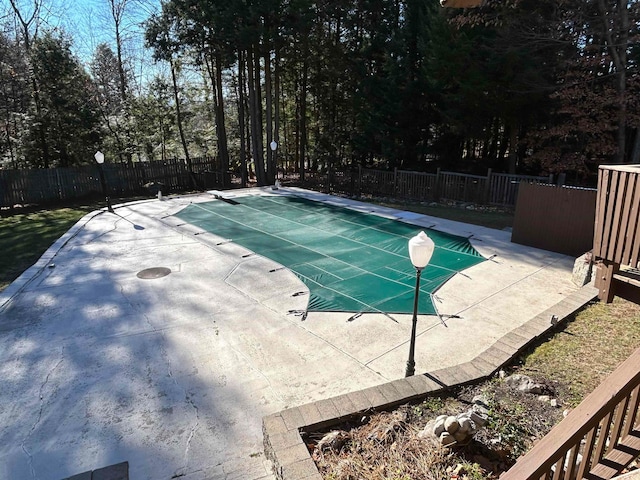 view of pool with a patio