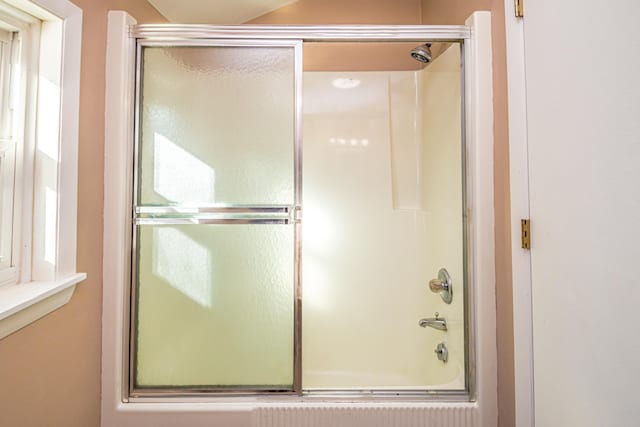 390 Simonds Rd, Dalton, NH 03598 - bathroom featuring bath / shower combo with glass door
