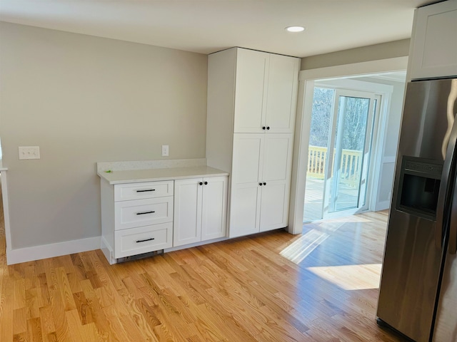 interior space with light wood-type flooring