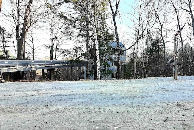 view of snowy yard