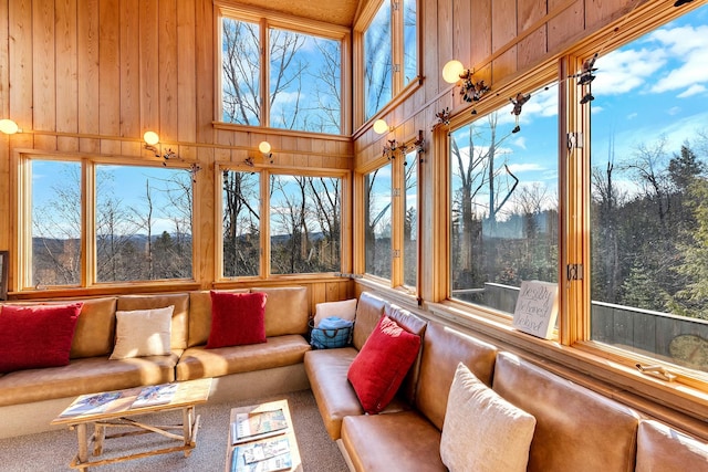 sunroom / solarium with plenty of natural light