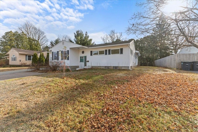 view of front of home