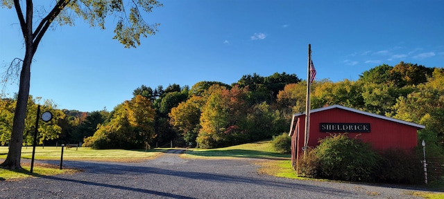 view of road