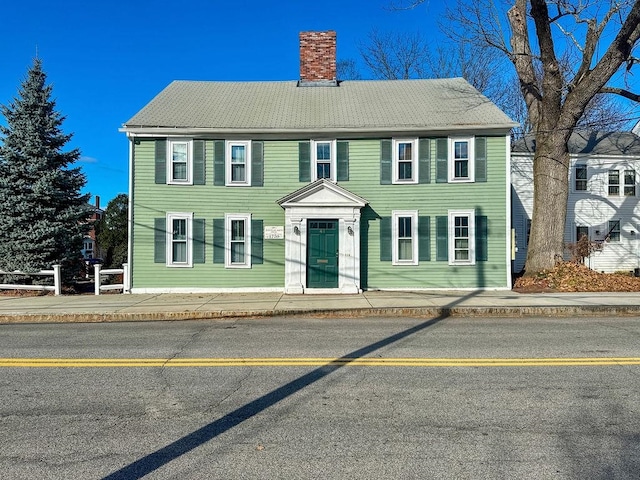 view of colonial-style house