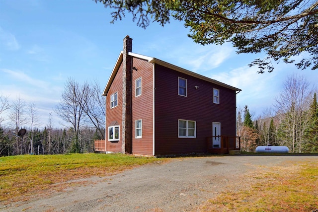 view of side of property