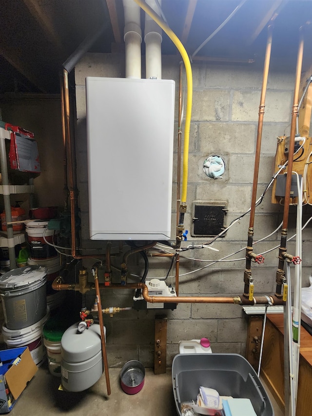 utilities featuring water heater