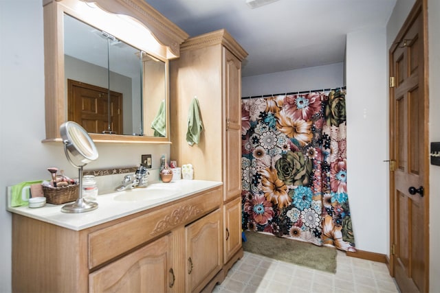 bathroom featuring vanity