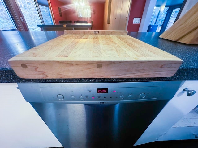 room details featuring stainless steel dishwasher