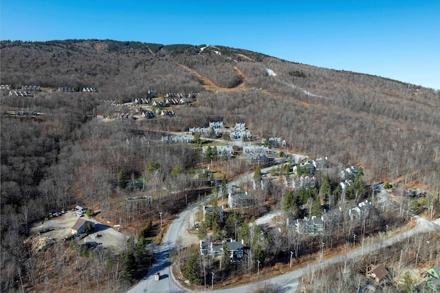 aerial view featuring a mountain view