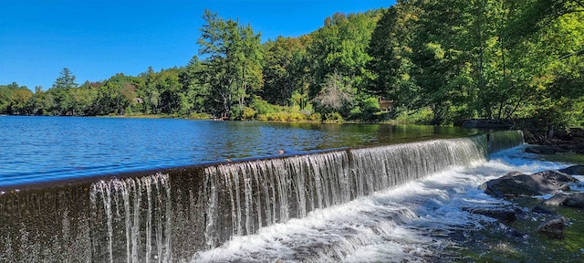 view of water feature