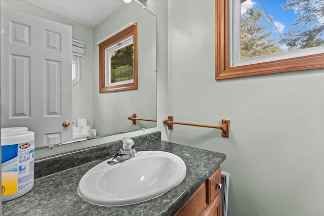 bathroom featuring vanity