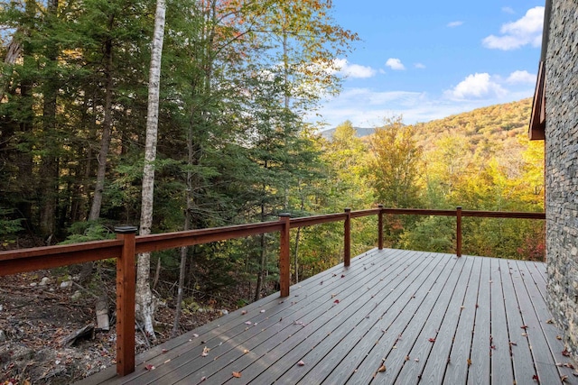 4 Hay Hill Rd, Lincoln, NH 03251 - wooden terrace featuring a view of trees