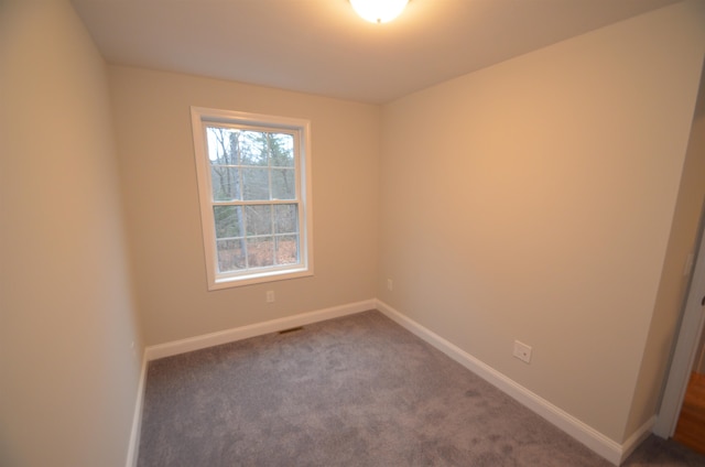 empty room featuring carpet flooring