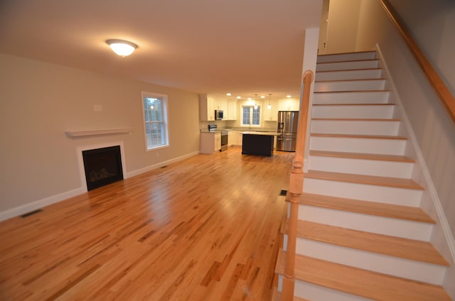 interior space featuring hardwood / wood-style floors