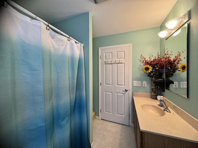 bathroom featuring vanity